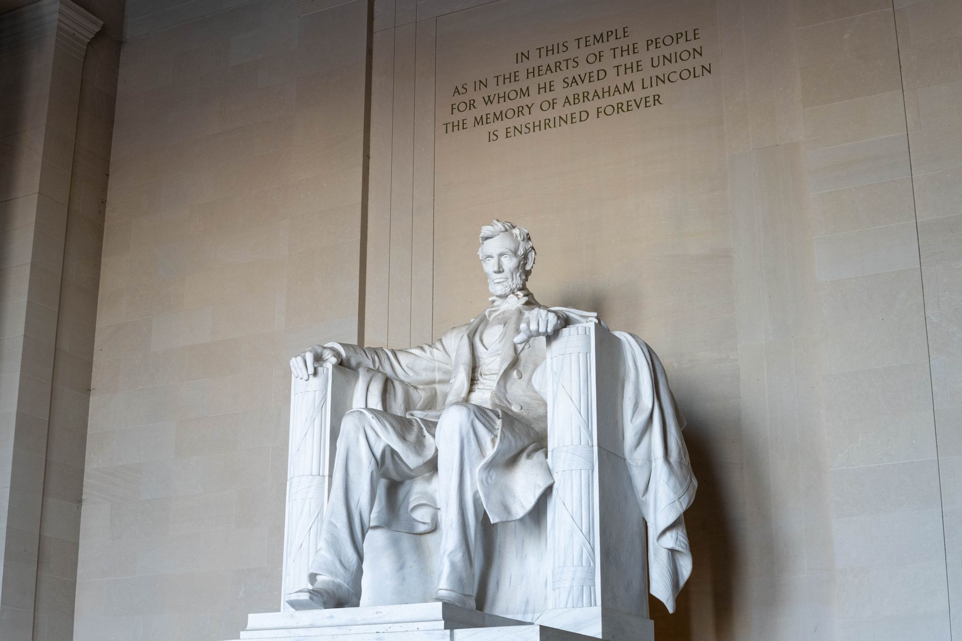 satire-image-33 Donald Trump Reclassifies satire image: Photo of the Lincoln Memorial statue in Washington D.C., iconic American landmark.